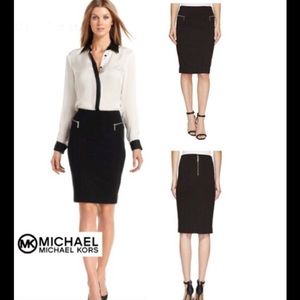 Michael Kors Black Pencil Skirt